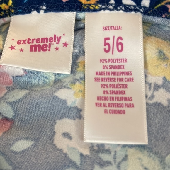 Extremely Me - Navy Blue Multicolor - Floral - Dress Size 5/6 - Picture 10 of 10